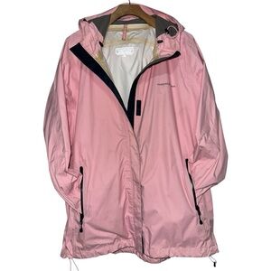 Vineyard Vines Women’s Size XL Pink Hooded Waterproof Raincoat Rain Jacket
